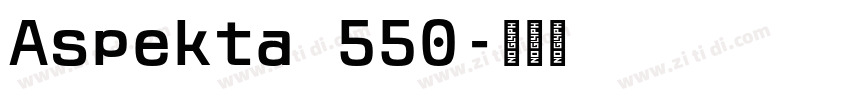 Aspekta 550字体转换